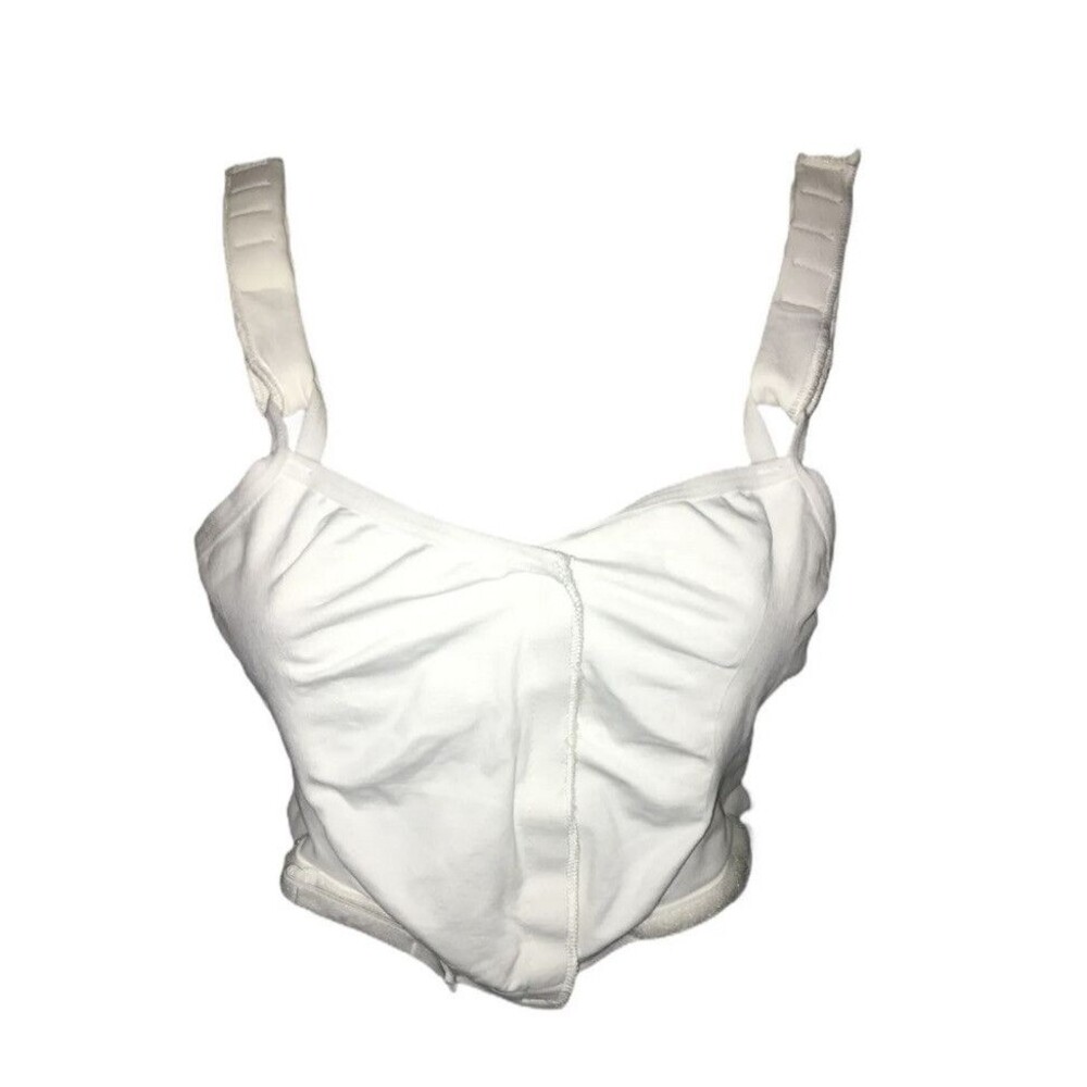 Caring Bra Size X- Large Front Closure White Post Surgery Bra?